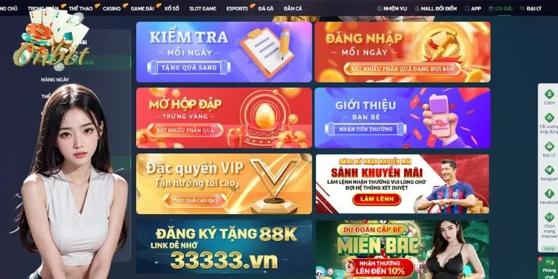 Khuyến mãi phong phú và phù hợp với mọi hội viên 